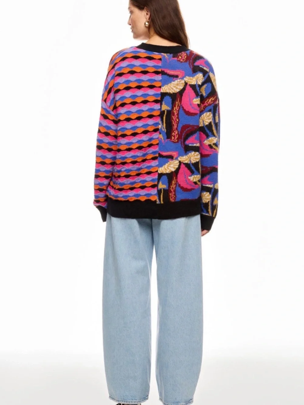 FARM Rio Mixed Mushrooms Knit Cardigan - Multicolor - Picture 2 of 10